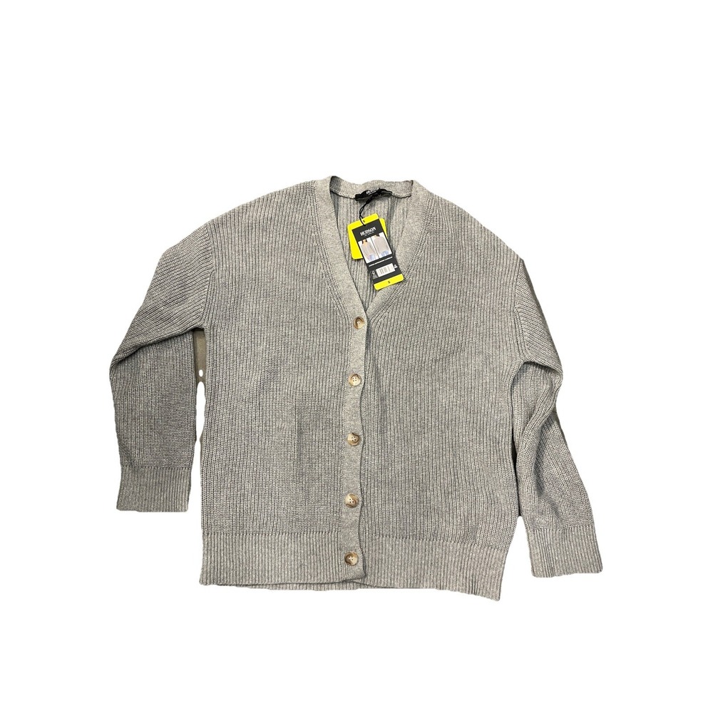 Hudsonβ Los Angeles Womens Cotton Cardigan Grey *XS*